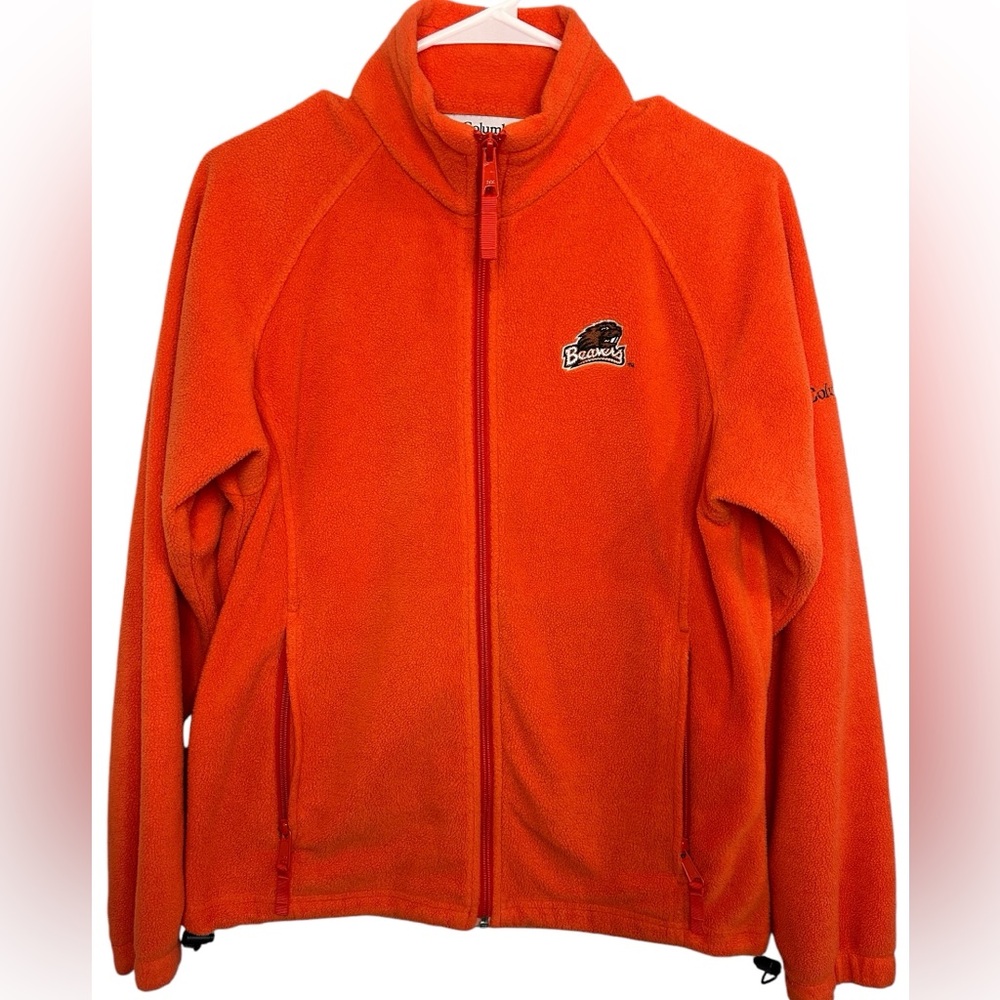 Oregon State University SMALL Fleece Columbia Beavers Vintage Orange OSU BEAVS